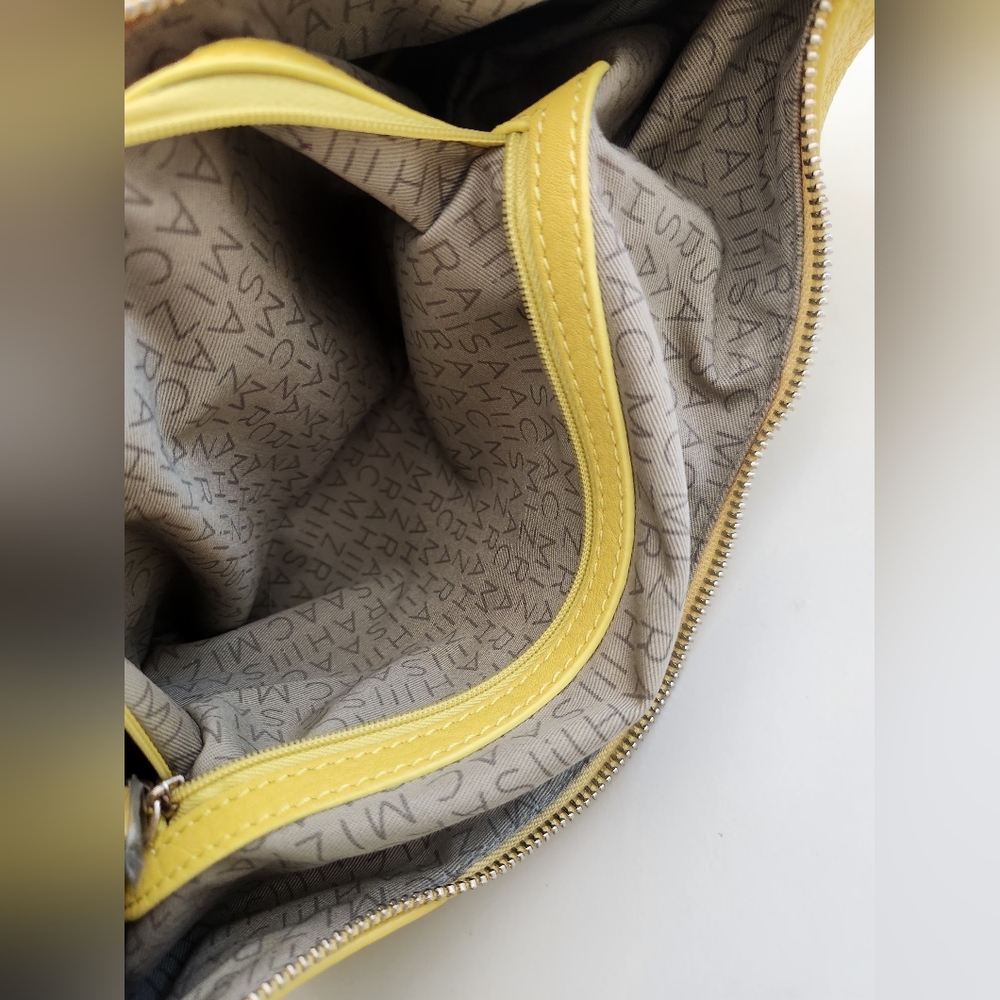 Isaac Mizrahi Yellow Handbag. Perfect Summer Color! - Picture 14 of 15